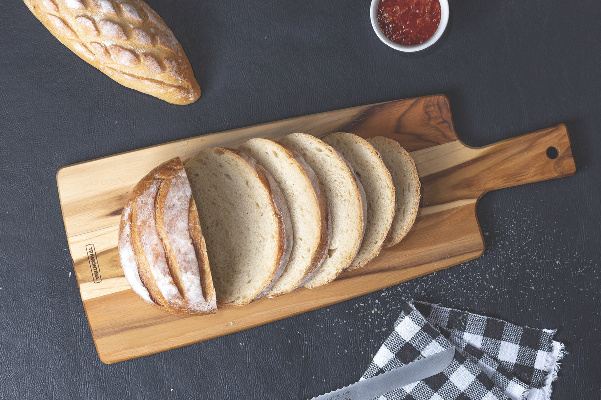 Teak-Schneide- und Servierbrett 48 cm