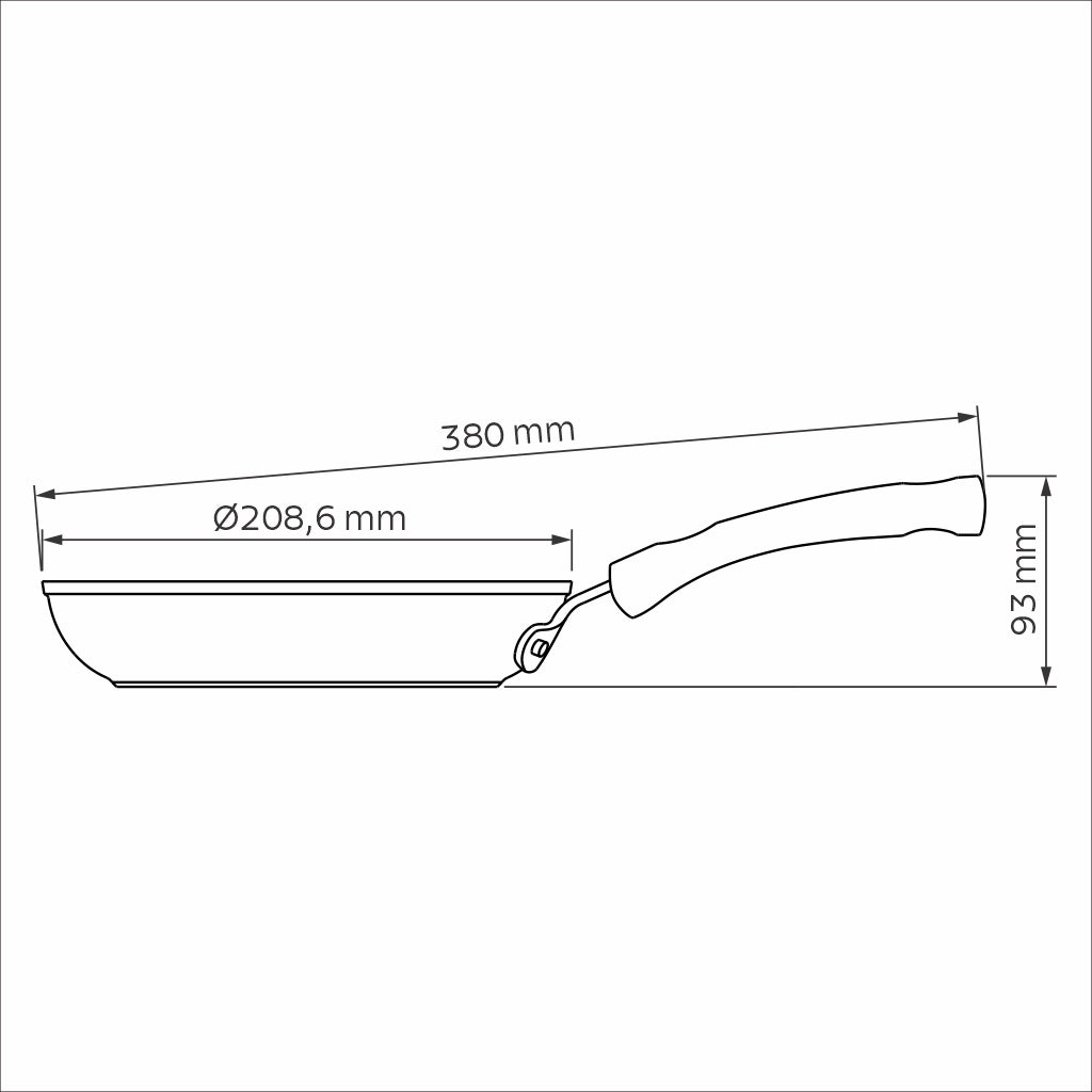 PROFESSIONAL FRYING PAN 20 CM