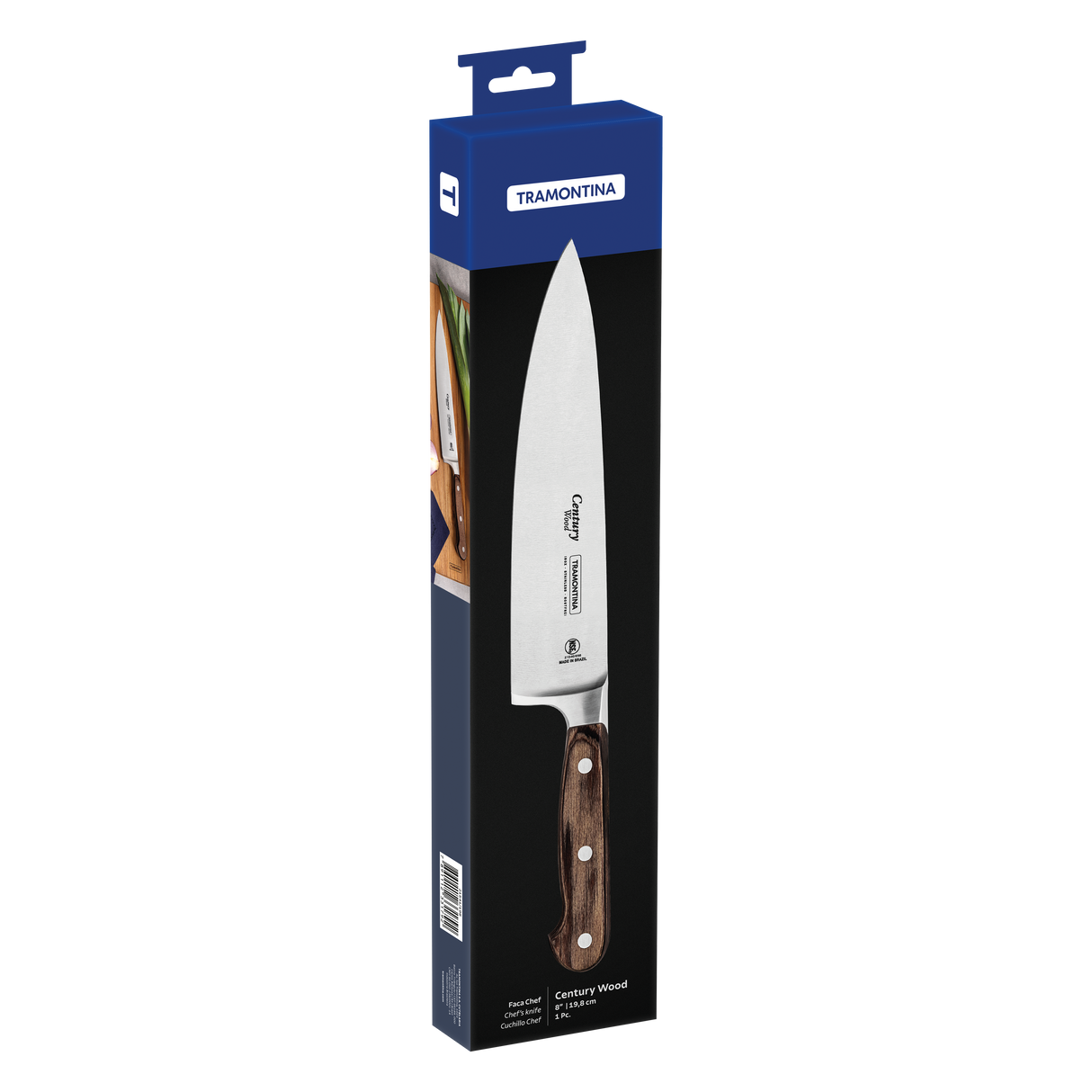 CUCHILLO COCINERO 20 CM CENTURY WOOD