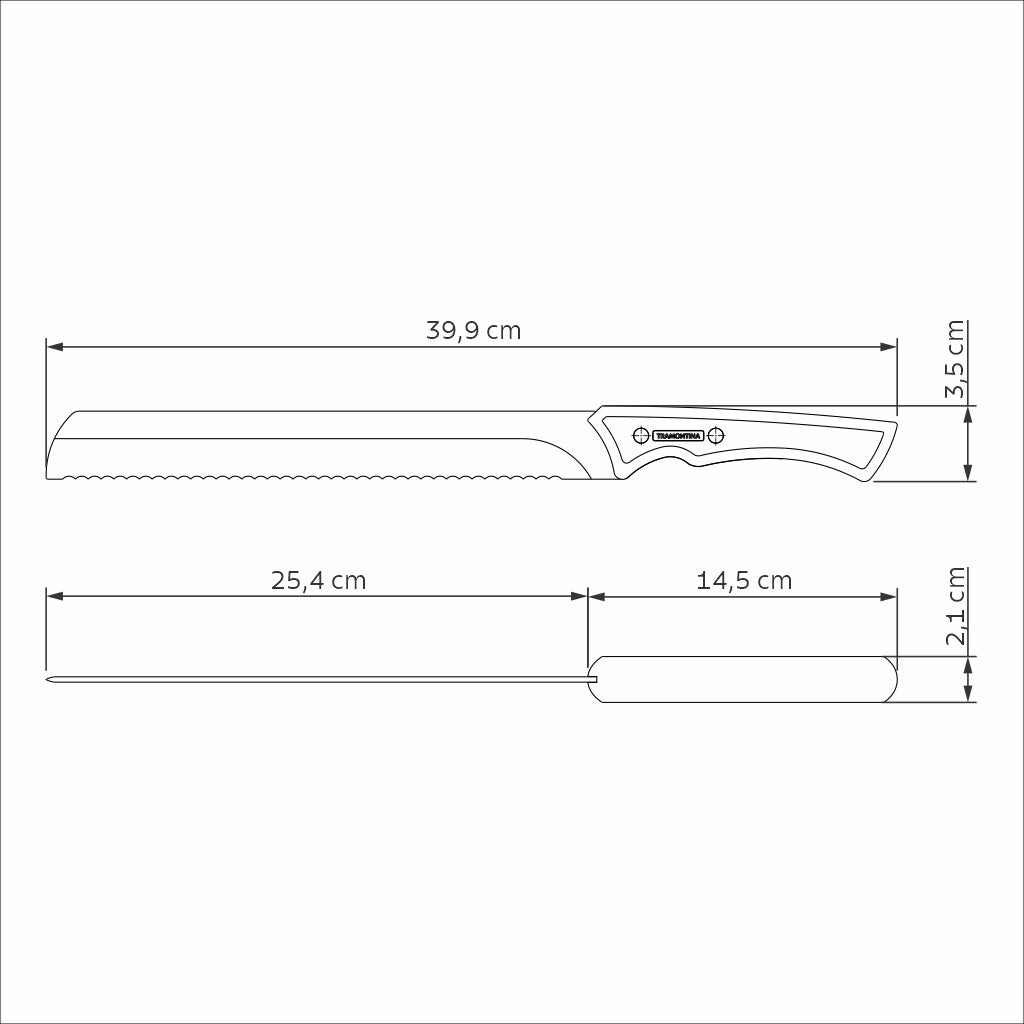 CUCHILLO DENTADO 28 CM CHURRASCO