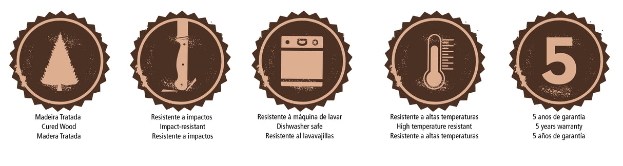 12-teiliges rotes Besteckset