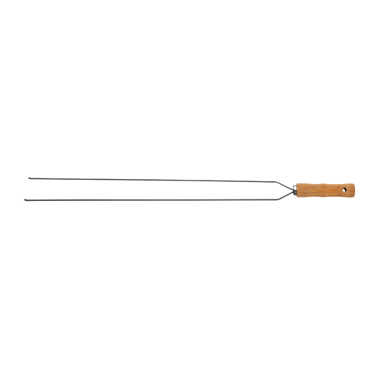 BBQ-SPIESS 65CM ZWEI ZINKEN