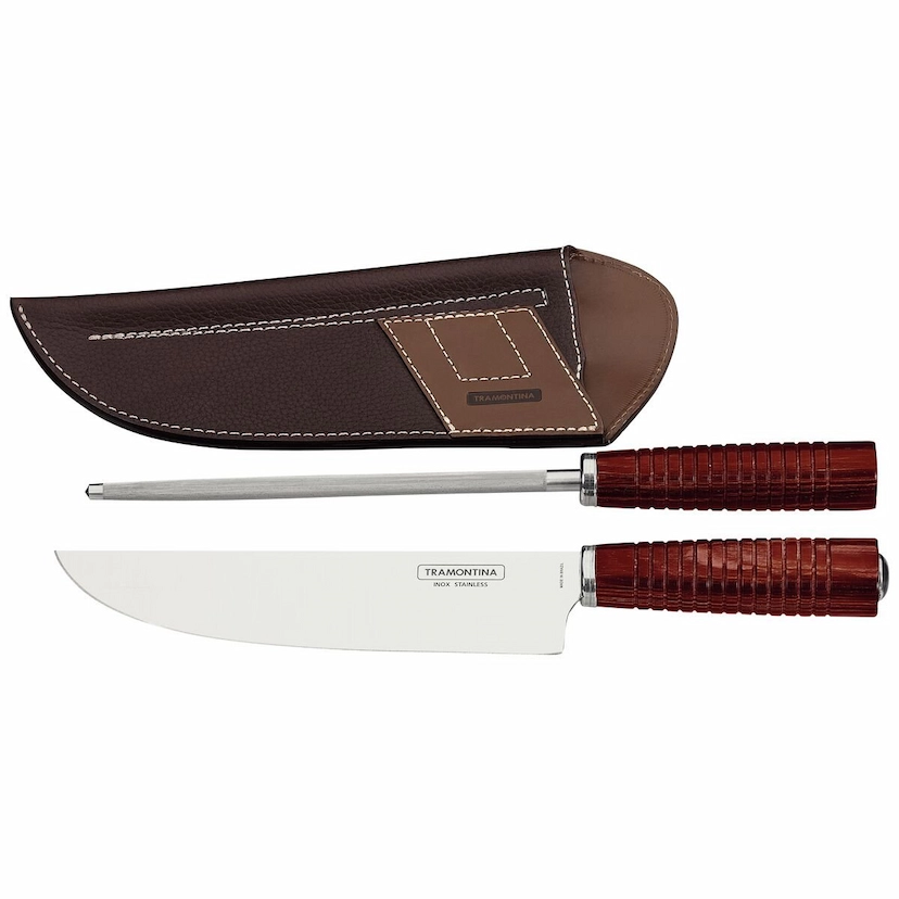 Set Cuchillo y Chaira Rojo