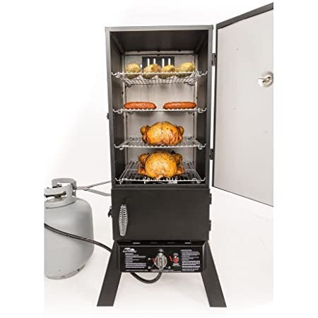 DUAL CARBON-GAS SMOKER 78CM