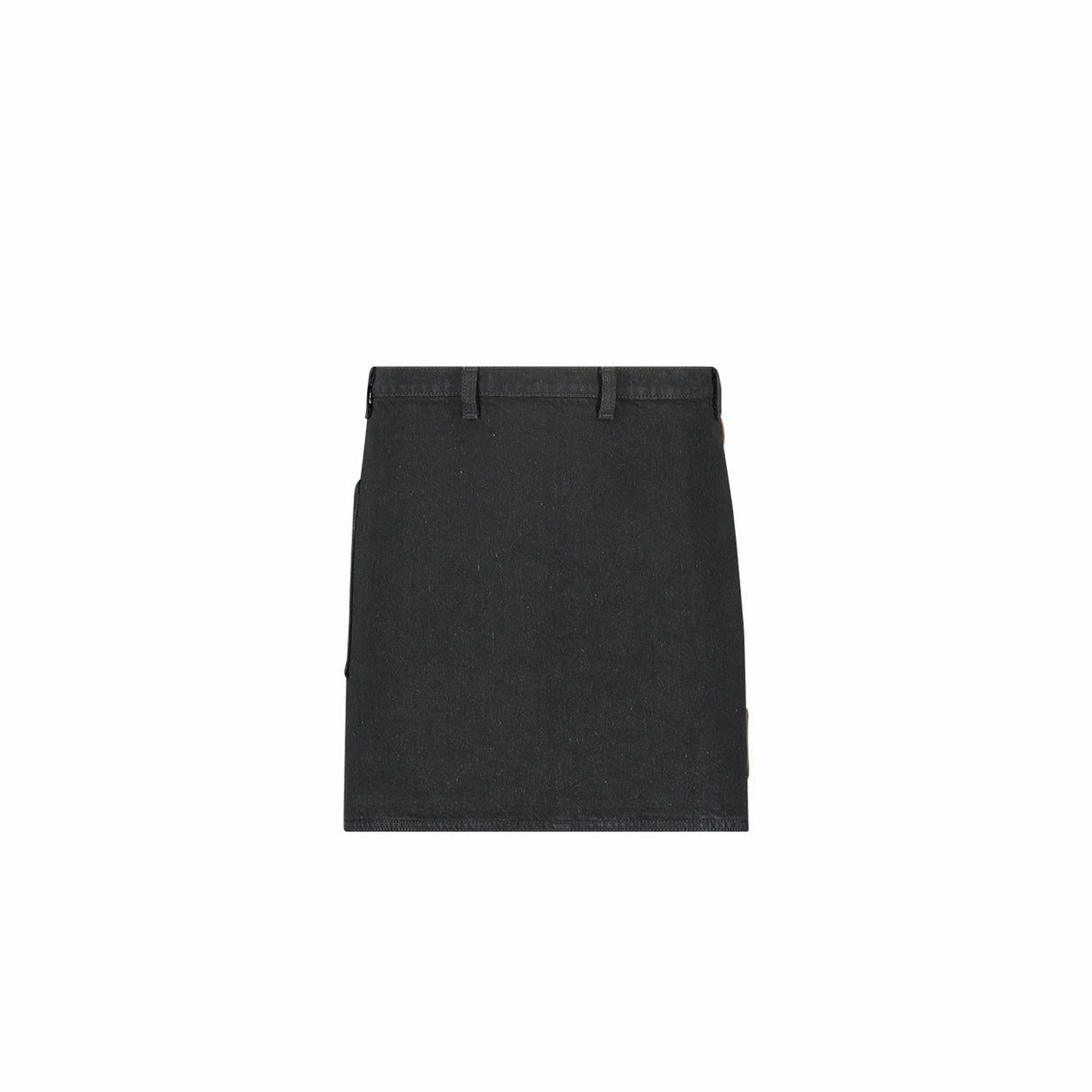 BLACK DENIM WAIST APRON