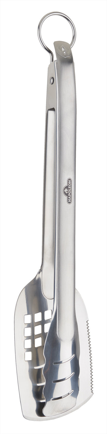 PINZA Y ESPÁTULA DE ACERO INOXIDABLE