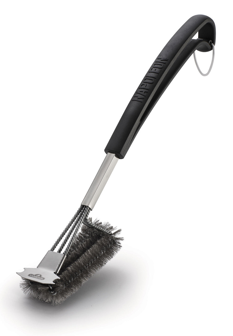 GRILL BRUSH WITH THREE ROWS