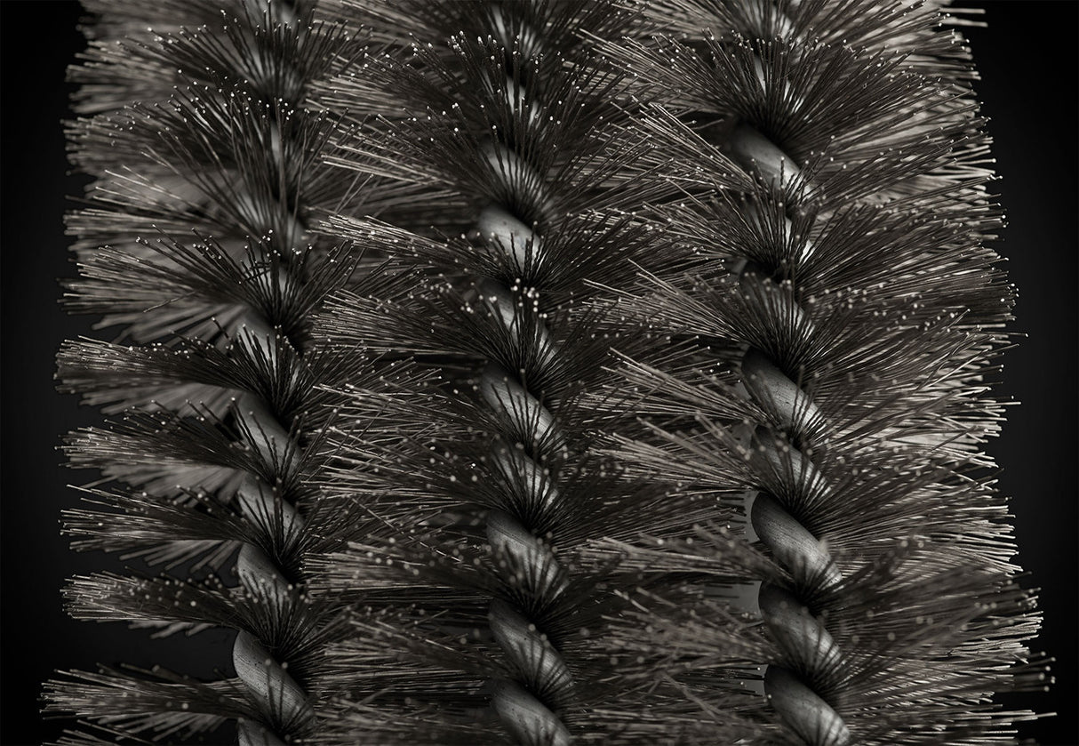 GRILL BRUSH WITH THREE ROWS