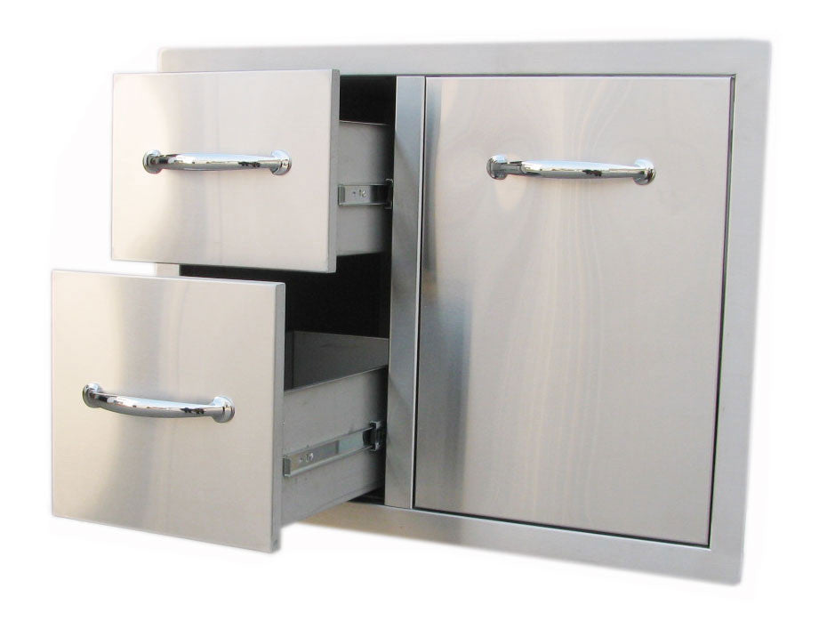 DOUBLE DRAWER STORAGE WITH TANK TRAY