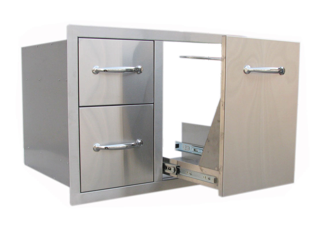 DOUBLE DRAWER STORAGE WITH TANK TRAY