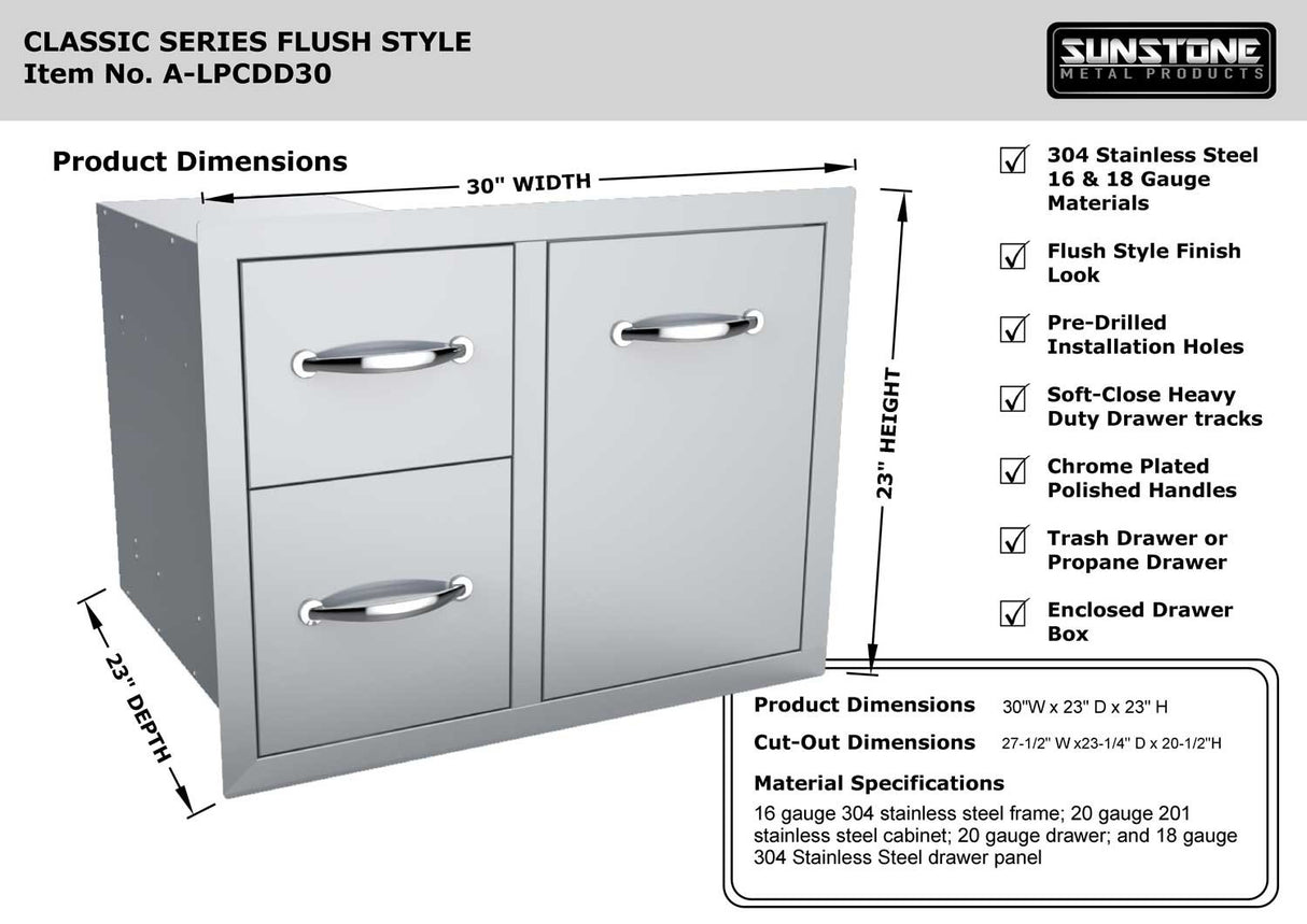 DOUBLE DRAWER STORAGE WITH TANK TRAY