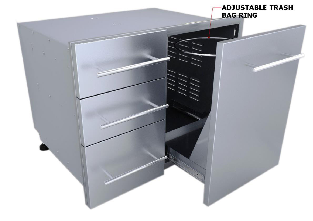 ALMACENAMIENTO COMBINACIÓN DE TRIPLE CAJÓN