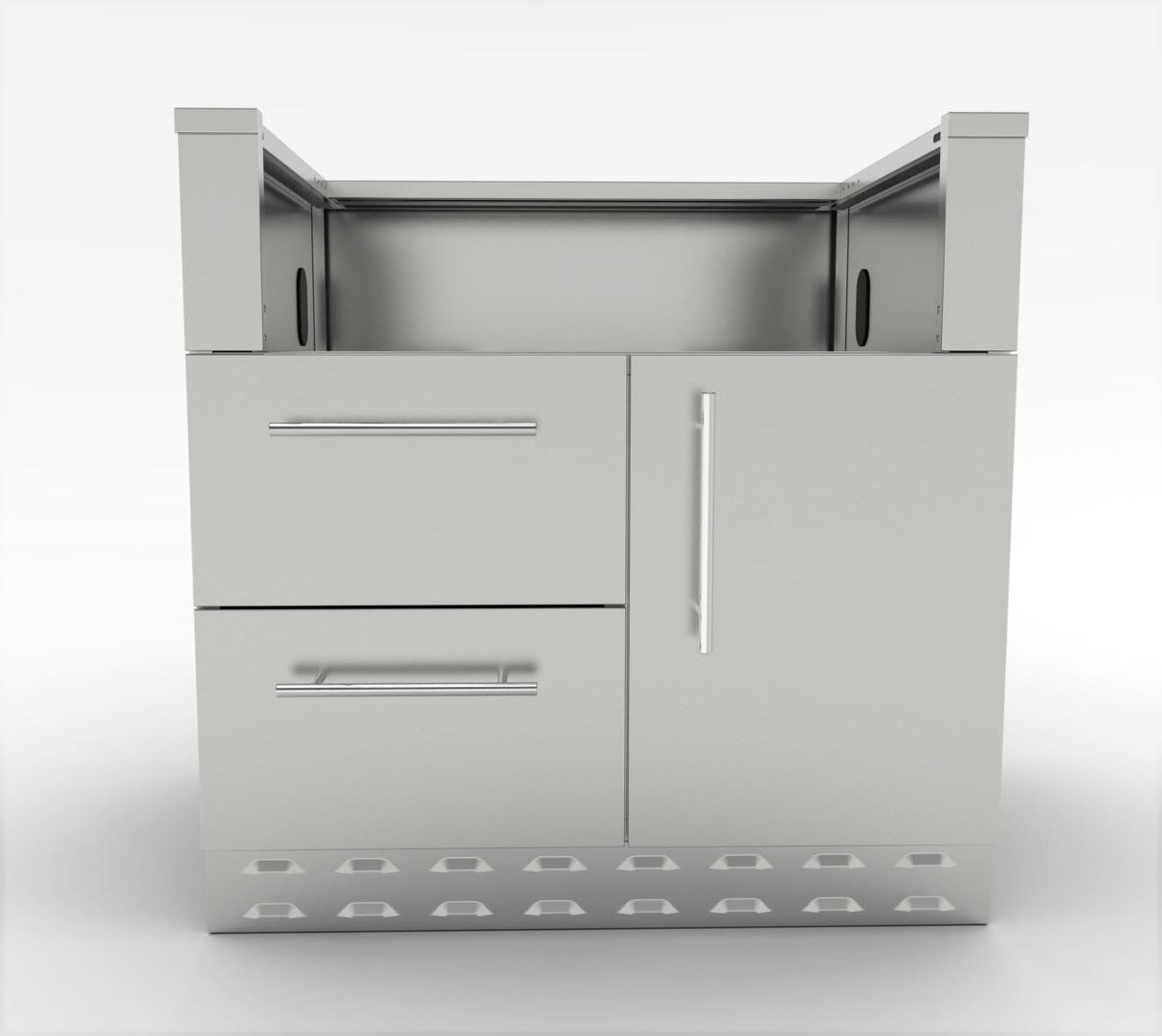 MÓDULO DE INOX BAJO BARBACOA 3 QUEMADORES