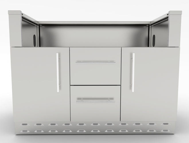 MÓDULO DE INOX BAJO BARBACOA 5 QUEMADORES