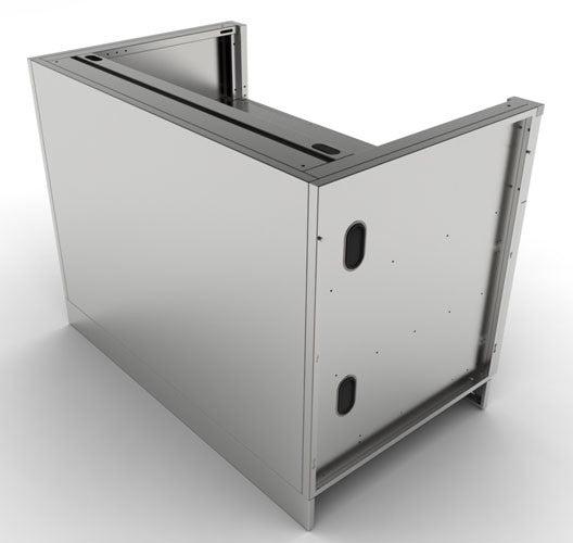 MÓDULO DE INOX BAJO BARBACOA 5 QUEMADORES