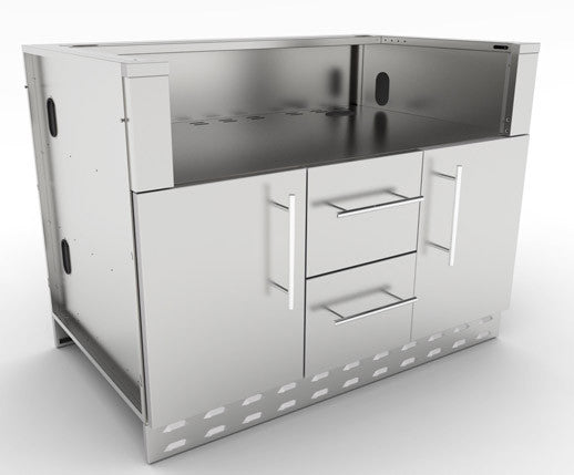 MÓDULO DE INOX BAJO BARBACOA 5 QUEMADORES