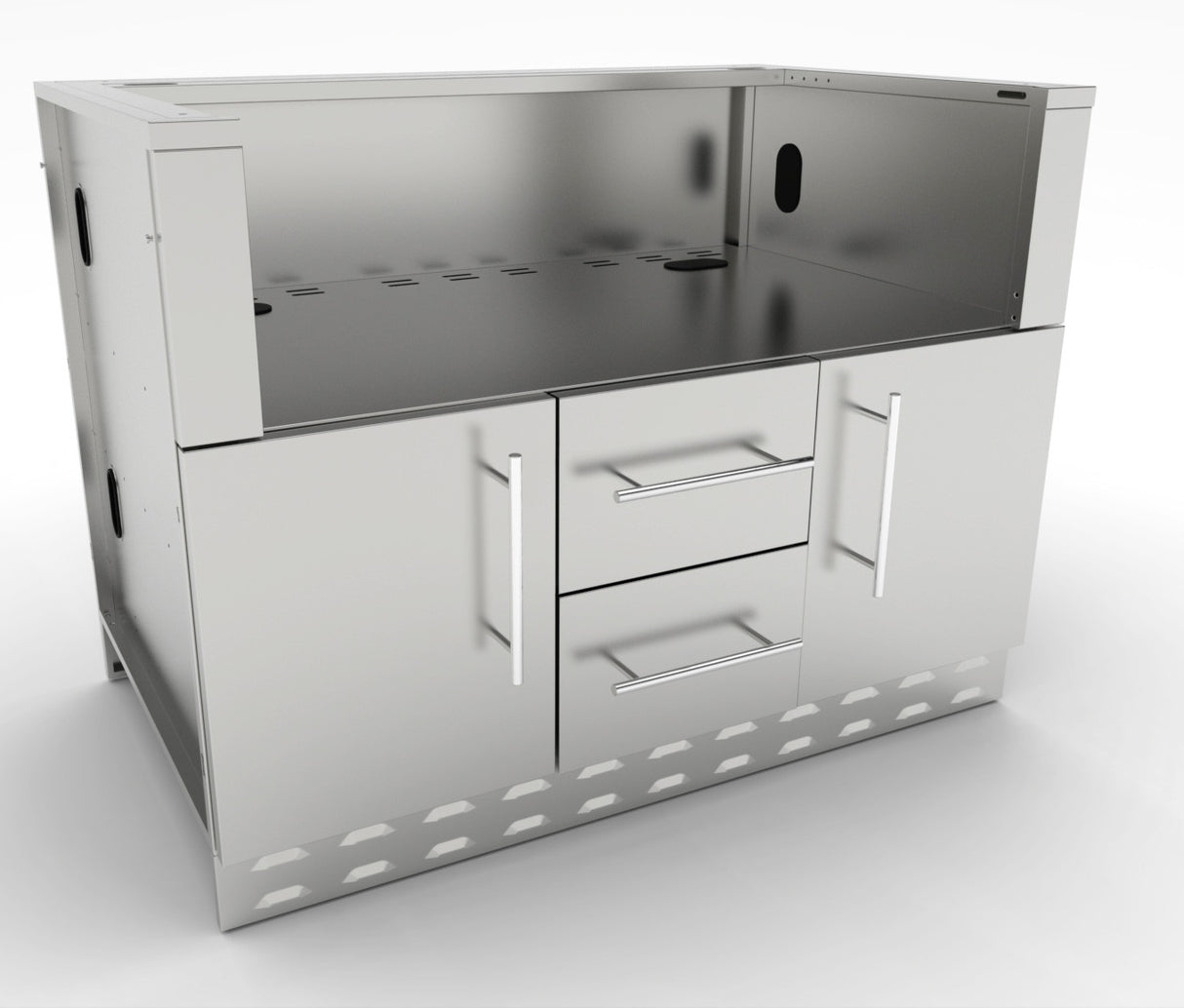 MÓDULO DE INOX BAJO BARBACOA 5 QUEMADORES