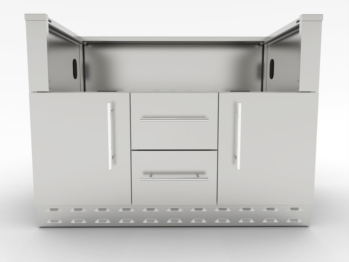 MÓDULO DE INOX BAJO BARBACOA 5 QUEMADORES