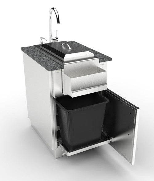 MÓDULO DE INOX BAJO FOGONES O COCKTAIL STATION