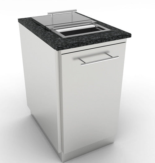 MÓDULO DE INOX PARA BASURA
