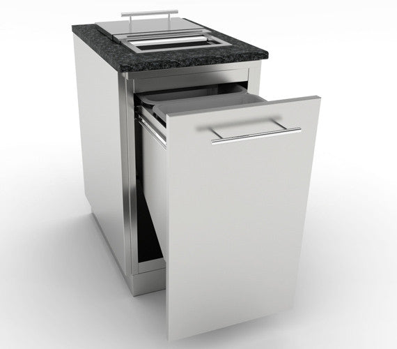 MÓDULO DE INOX PARA BASURA