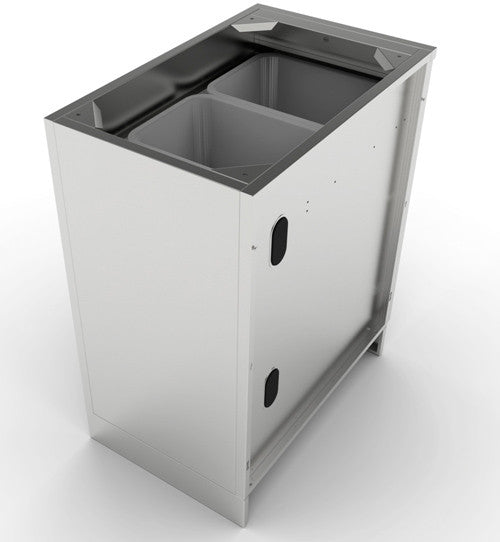 MÓDULO DE INOX PARA BASURA