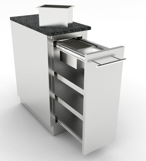 MÓDULO DE INOX CAJÓN EXTRAÍBLE