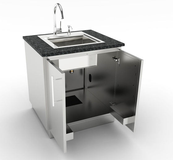 MÓDULO DE INOX CON DOBLE PUERTA