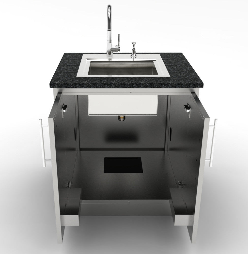 MÓDULO DE INOX CON DOBLE PUERTA
