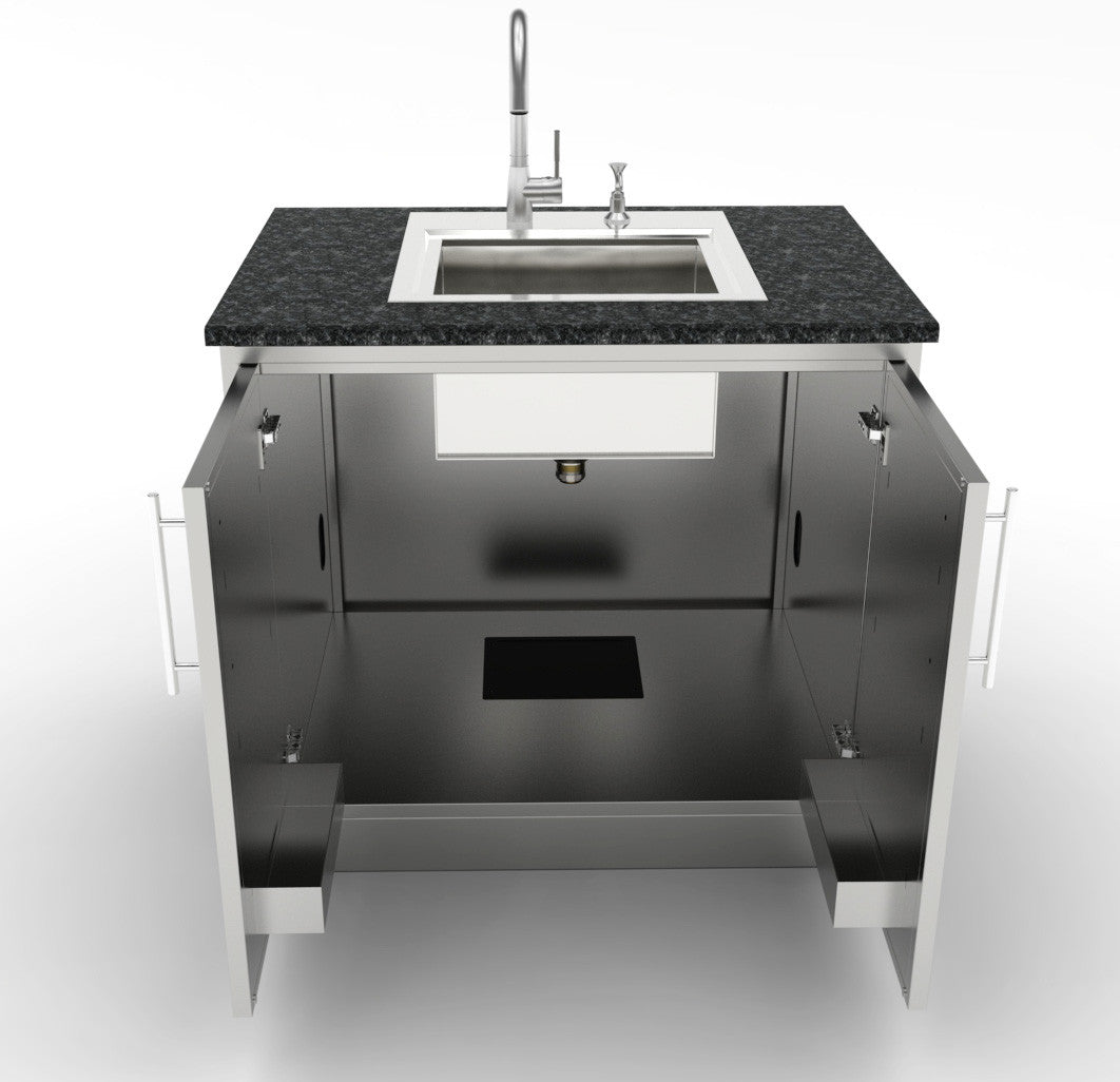 MÓDULO DE INOX CON DOBLE PUERTA