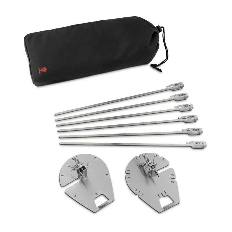 SET OF SKEWERS FOR ROTATING ROAST