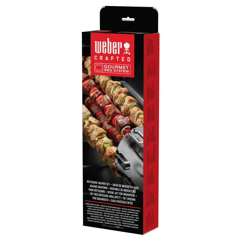 SET OF SKEWERS FOR ROTATING ROAST