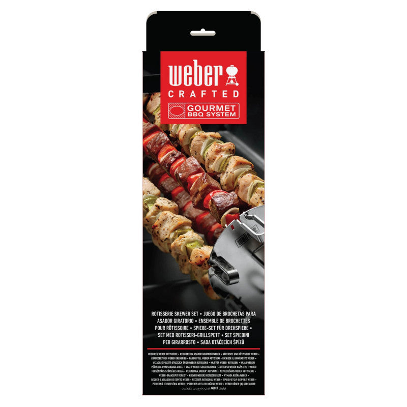 SET OF SKEWERS FOR ROTATING ROAST