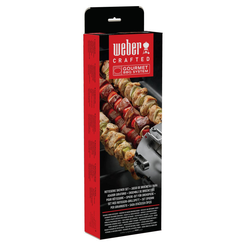 SET OF SKEWERS FOR ROTATING ROAST