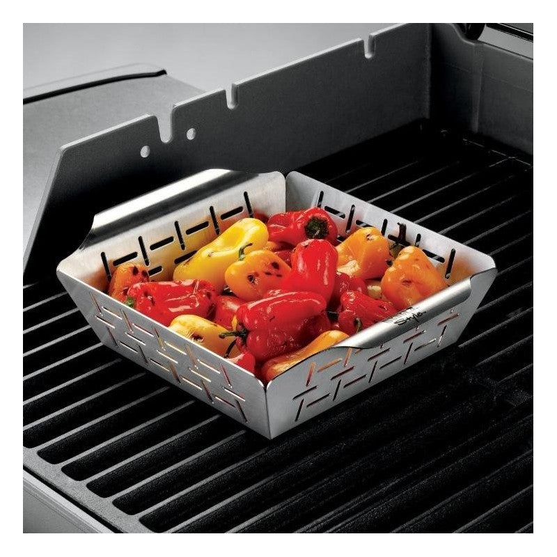 CESTA PARA VERDURAS DELUXE - MODELO PEQUEÑO, ACERO INOXIDABLE