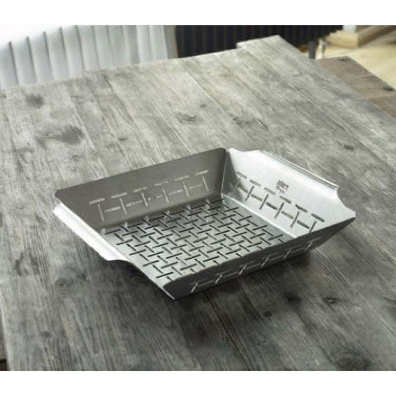 CESTA PARA VERDURAS DELUXE - MODELO PEQUEÑO, ACERO INOXIDABLE