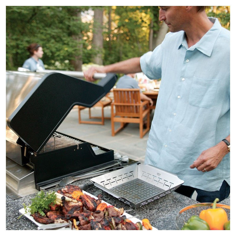 CESTA PARA VERDURAS DELUXE - MODELO GRANDE, DE ACERO INOXIDABLE