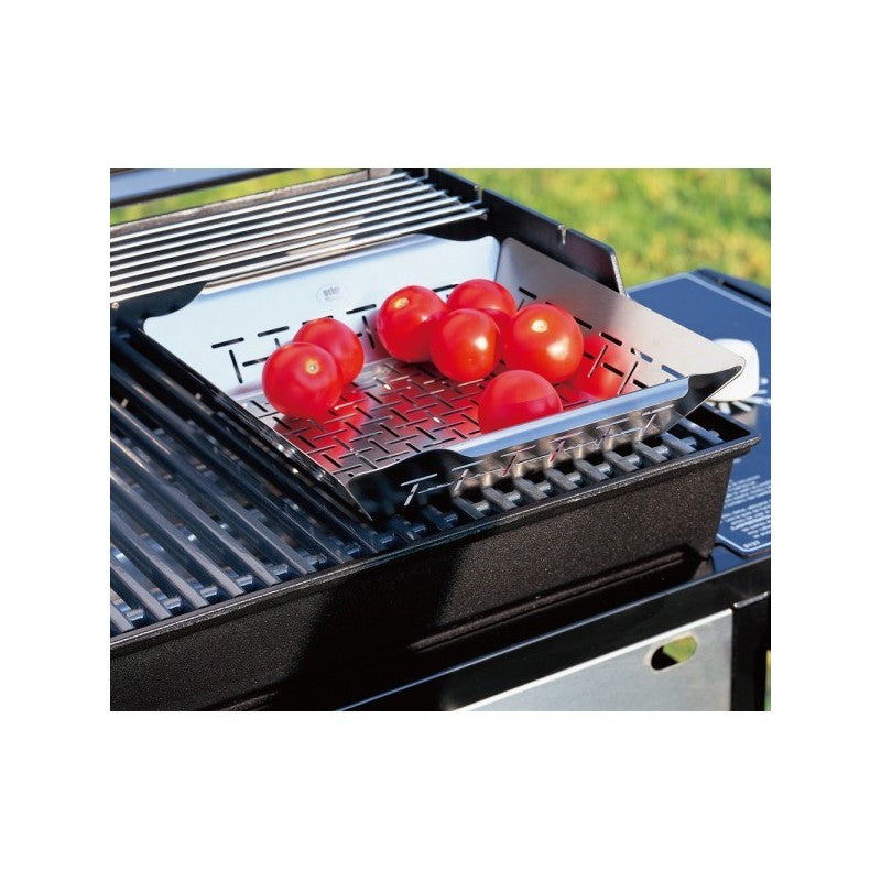 CESTA PARA VERDURAS DELUXE - MODELO GRANDE, DE ACERO INOXIDABLE