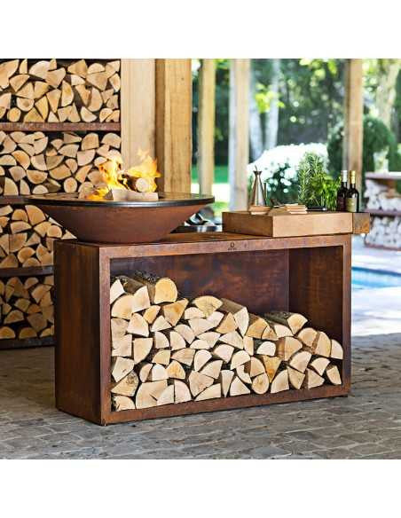 OFYR ISLAND CORTEN 85 TEAKHOLZ