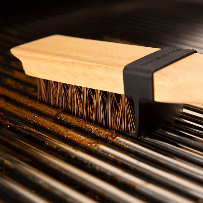 WOODEN BRUSH AND EXTRA LONG PALMYRA BRISTLES