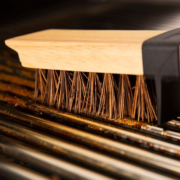 WOODEN BRUSH AND EXTRA LONG PALMYRA BRISTLES
