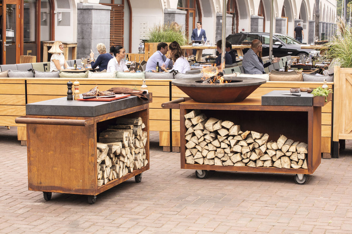 OFYR MISE EN PLACE MESA CORTEN 135 PRO CERÁMICA GRIS