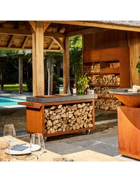 OFYR MISE EN PLACE MESA CORTEN 135 PRO CERÁMICA GRIS