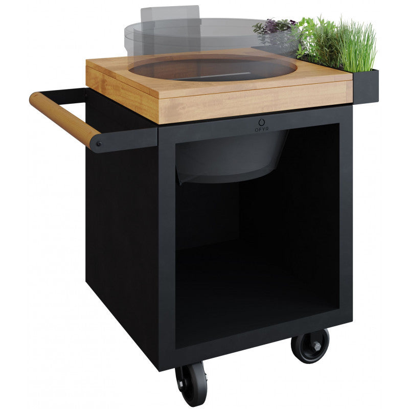 OFYR KAMADO NEGRO PRO MADERA DE TECA KJ