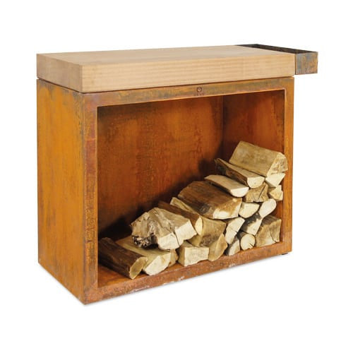 MESA DE TRABAJO TECA CORTEN 90