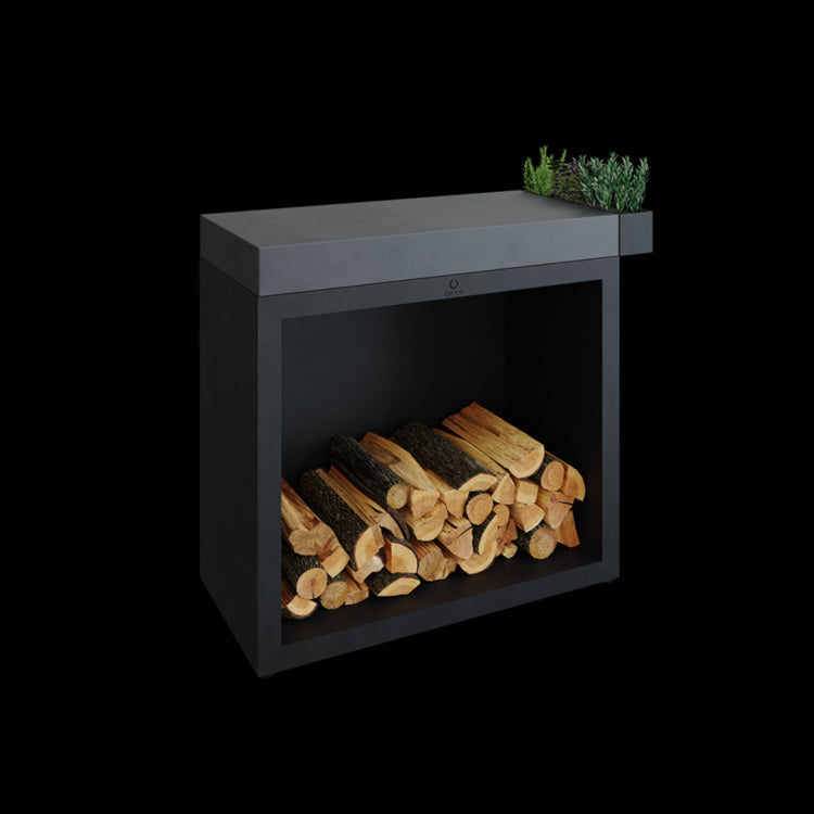 MESA DE TRABAJO CERÁMICA NEGRA 90