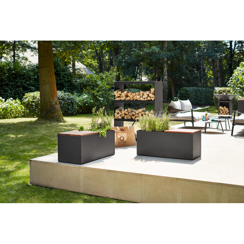 BANCO JARDINERA NEGRO