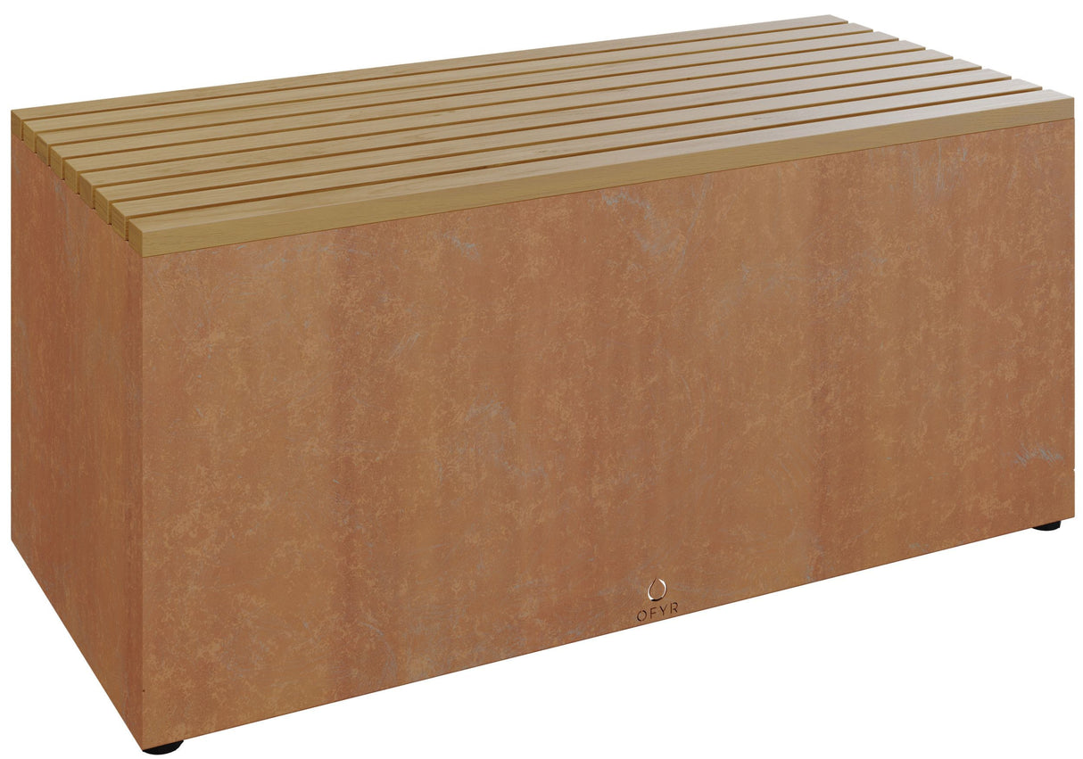 BANCO DE JARDÍN CORTEN