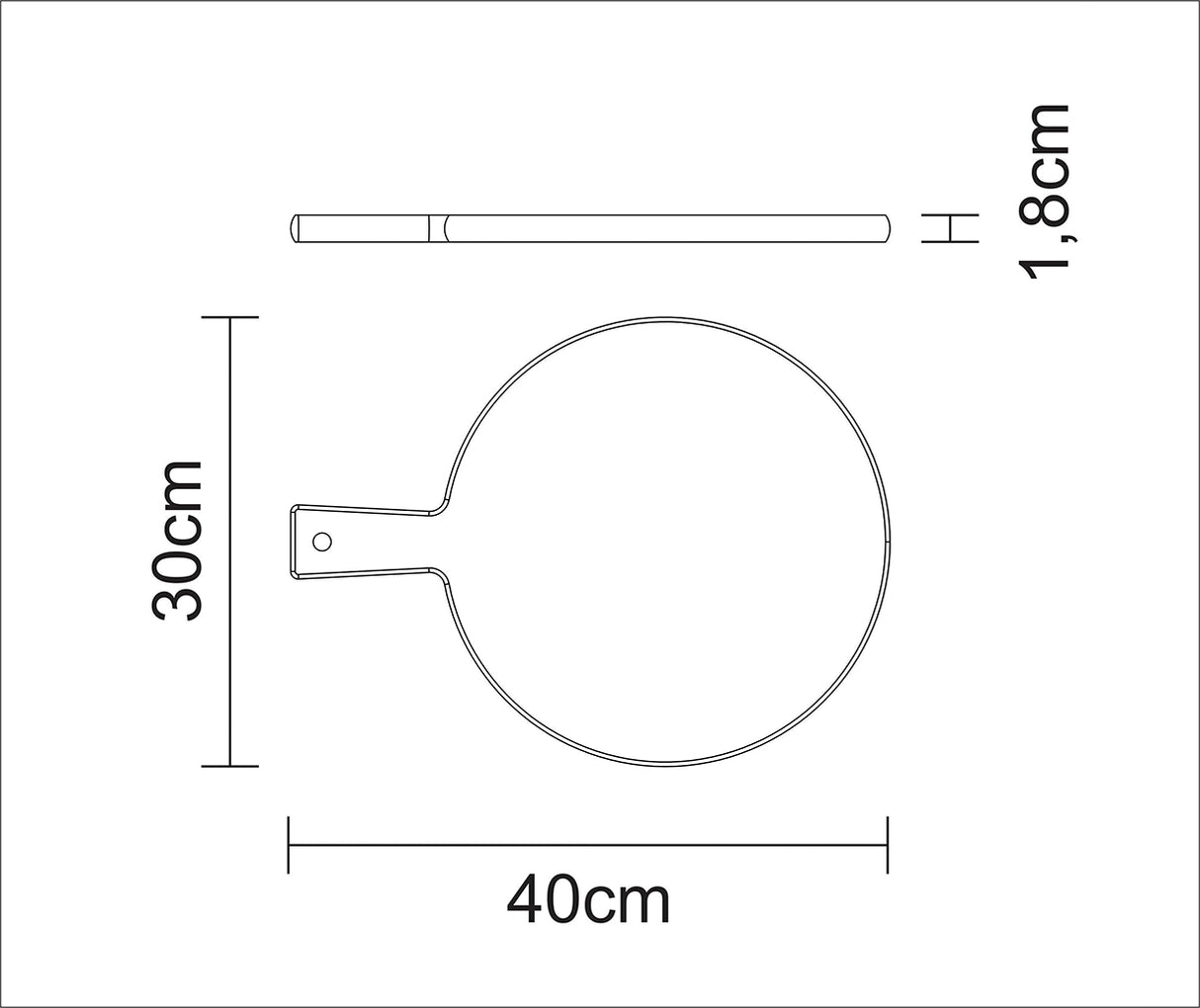 TEAK KITCHEN TABLE 30CM