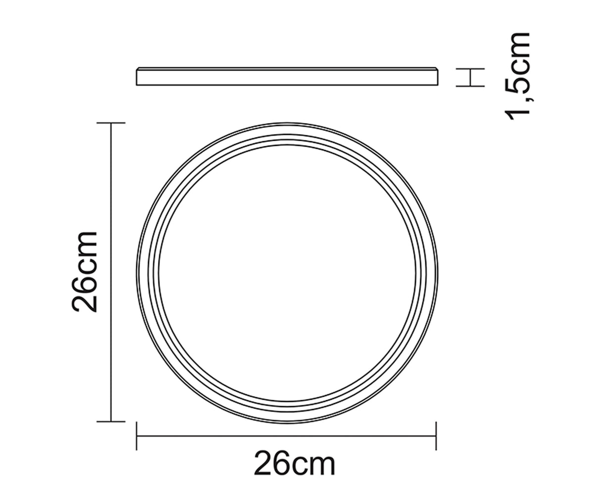 TEAK ROASTED PLATE 26 CM